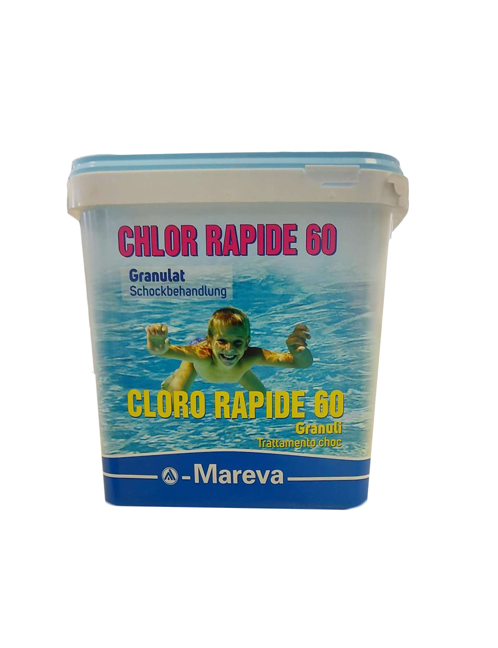 Cloro Granulare 5 kg - Mareva Chlore Rapide 60 5 kg - Cloro Granulare Acqua Piscina