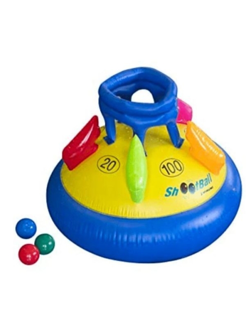 Swimline Shootball Game - Gioco canestro gonfiabile, 3 palle incluse