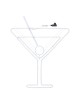 Lotti Cocktail Martini SMD Neon Bifacciale Led Bianco Caldo e Verde (7,30m) 4m+95xH116cm con Base Stand - Decorazione Giardino