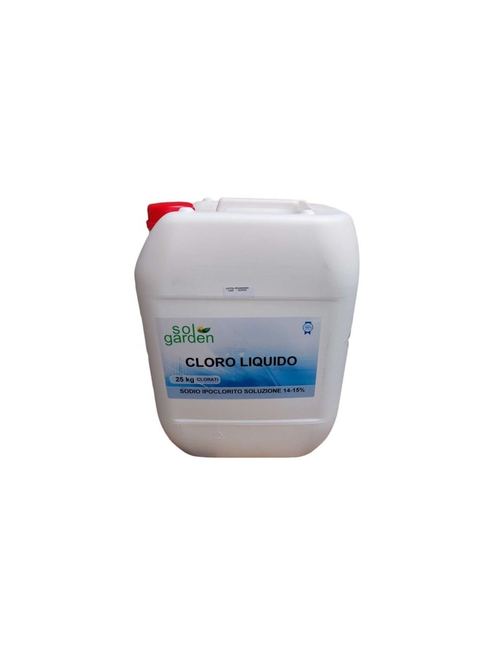 Ipoclorito di sodio 14-15% Cloro 25 kg - Sanificante Disinfettante per Piscine