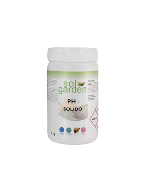 Sol Garden PH- Solido Barattolo 1 kg Riduttore di pH granulare Acqua Piscina