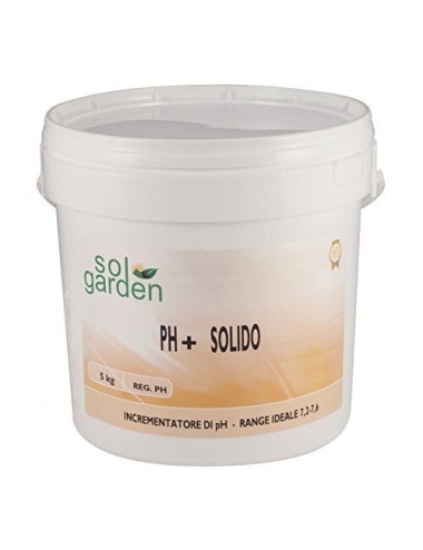 Sol Garden pH+ Solido 5 kg - Incrementatore di pH in polvere