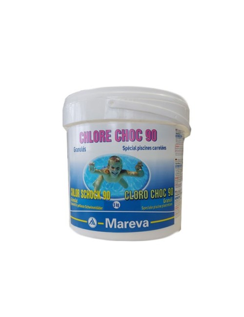 Mareva Chlore Choc 90  5 kg – Cloro Choc 90 Granuli Speciale Piscine Piastrellate