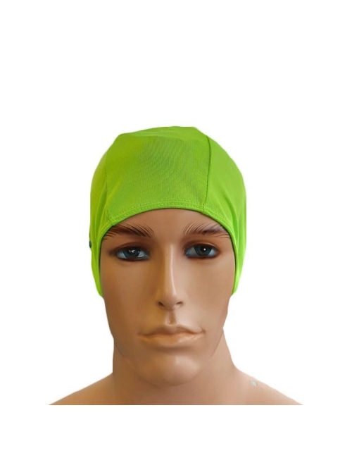 Cuffie Piscina in Poliestere Colore Verde Fluo TU - Cuffietta nuoto imbustata singolarmente