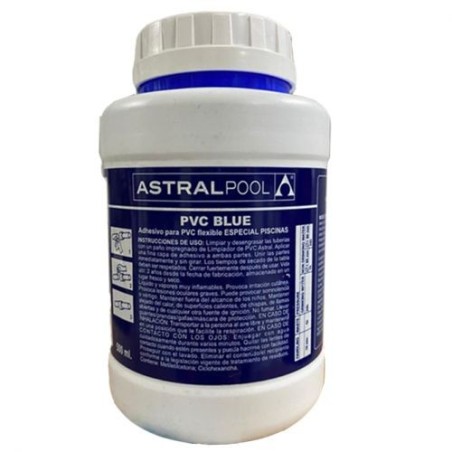 Astralpool Colla blu 500 ml - Colla per raccordi e tubazioni in PVC, pennello incluso