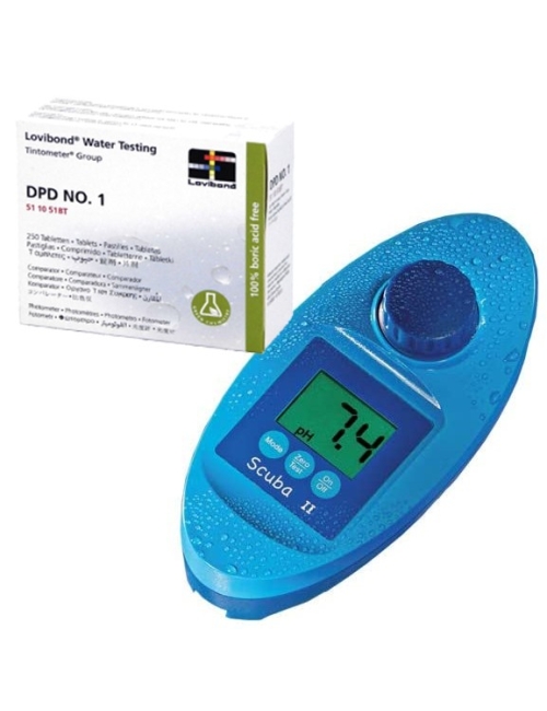 Kit Fotometro Scuba II Elettronico + DPD NO.1- Fotometro Elettrico con 250 pastiglie di DPD n°1