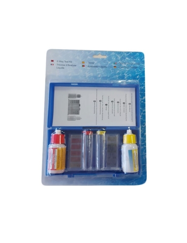 Water Line Test Kit analizzatore pH, Cloro e Bromo con reagenti liquidi
